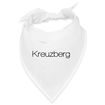 Berlin Kreuzberg - minimalistisches Design - Bandana - Weiß - Vorne