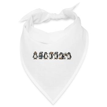 Coole Pingus - Bandana - Weiß - Vorne