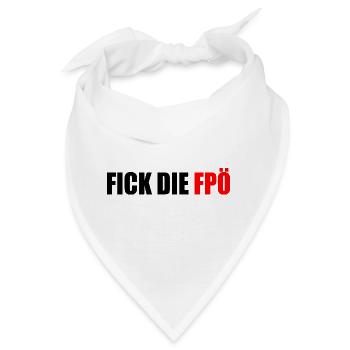 Fick die fpö - Bandana - Weiß - Vorne