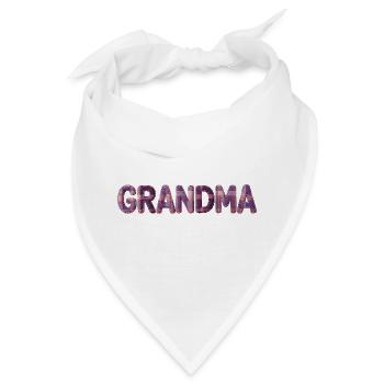 Grandma Patchwork Vintage Family Love - Bandana - Weiß - Vorne