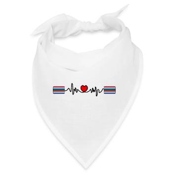 Schier Pulse Logo – Island Style - Bandana - Weiß - Vorne
