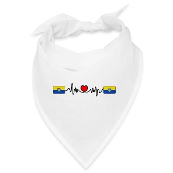 Zandvoort Herzschlag - Bandana - Weiß - Vorne