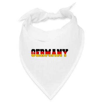 Deutschland T-Shirt Germany - Bandana - Weiß - Vorne