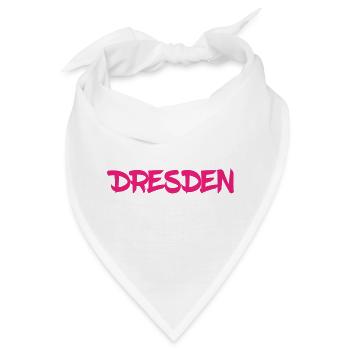 Dresden - Sachsen - Frauenkirche - Zwinger - Elbe - Bandana - Weiß - Vorne