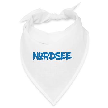 Nordsee - Watt - Gezeiten - Deutsches Meer - Bandana - Weiß - Vorne