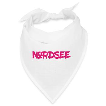Nordsee - Watt - Gezeiten - Deutsches Meer - Bandana - Weiß - Vorne