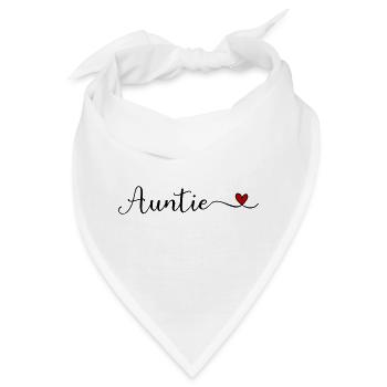 Tante Typografie mit Herz handgeschriebene Schriftart De - Bandana - Weiß - Vorne