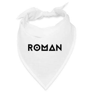 Vorname Roman - Bandana - Weiß - Vorne