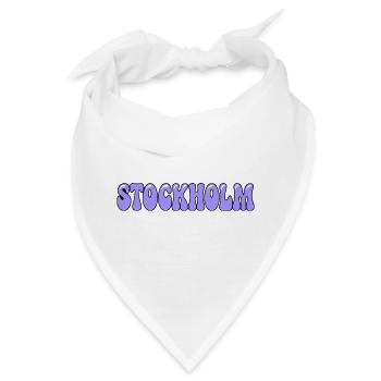 Stockholmer Pastel-Purpur-Tippfehler - Bandana - Weiß - Vorne