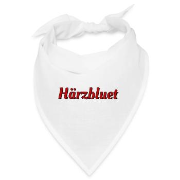 Härzbluet - für üse FC THUN - Bandana - Weiß - Vorne