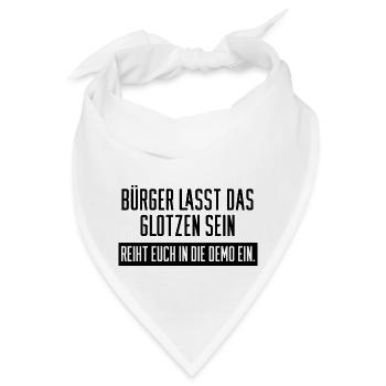 demo bürger - Bandana - Weiß - Vorne