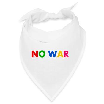No war - Bandana - Weiß - Vorne