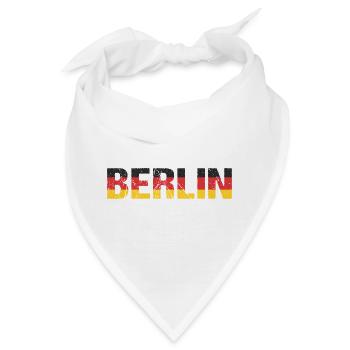 Berlin Hauptstadt Deutschland - Bandana - Weiß - Vorne