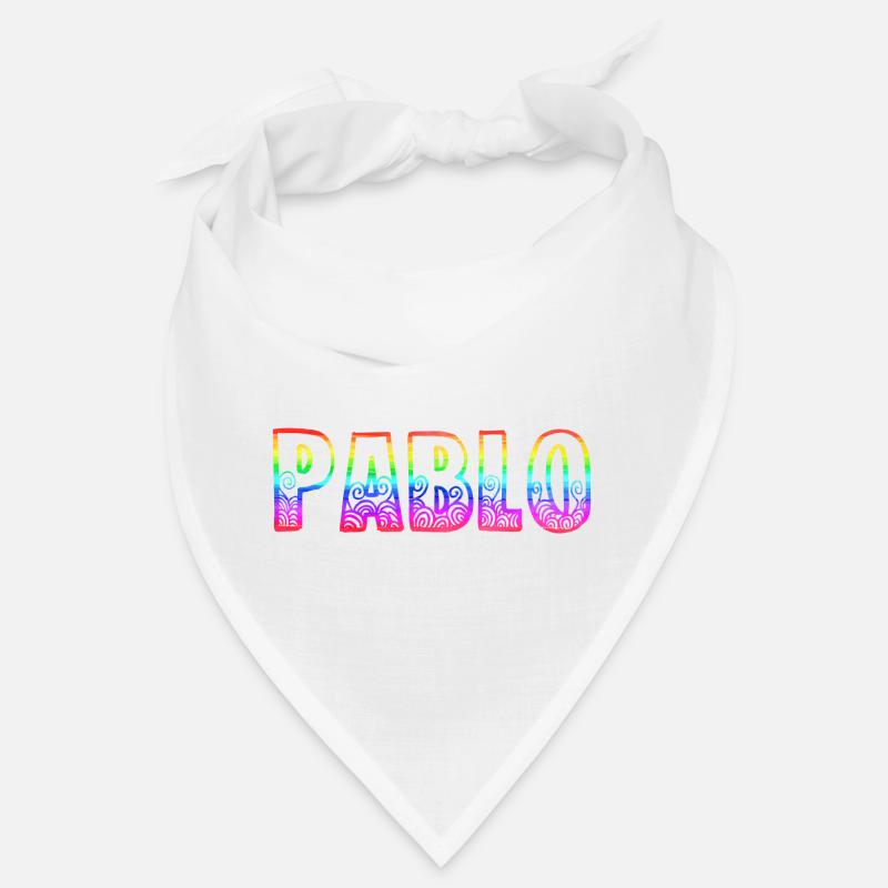 Pablo RS Rainbow - Bandana - white