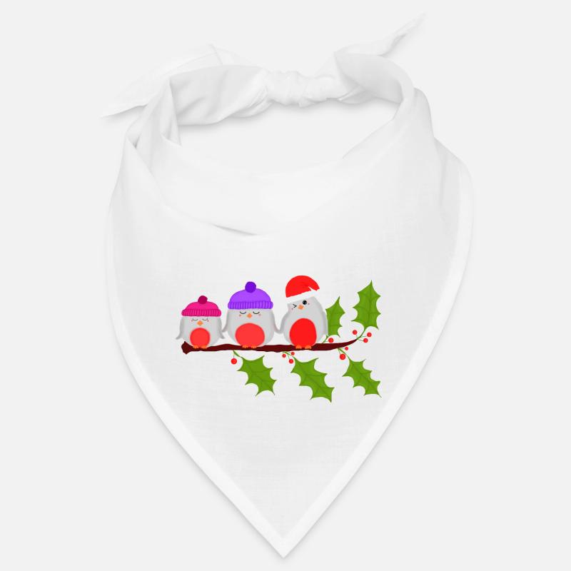 Rouge-gorge - Bandana - blanc