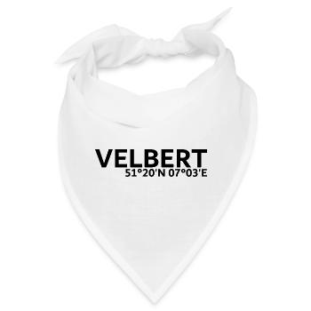 Velbert Koordinaten - Bandana - Weiß - Vorne