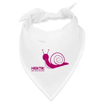 Hektik kein guter Begleiter - Bandana - Weiß - Vorne