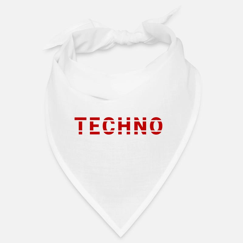 Design de lettrage techno pour ravers et électro Bandana
