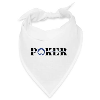 Bei Poker geht es um SKILLS -Artikel Poker-Poker Mode - Bandana - Weiß - Vorne