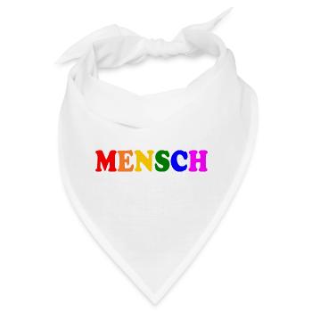 Mensch - Bandana - Weiß - Vorne