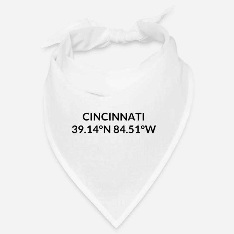 Cincinnati, Ohio, USA Coordinates Bandana