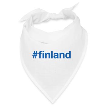 FINLAND Hashtag - Bandana - Weiß - Vorne