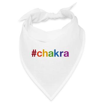 CHAKRA Hahstag - Bandana - Weiß - Vorne