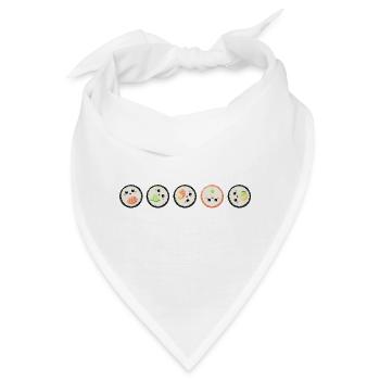 Sushi süße Sushirollen japanische Küche - Bandana - Weiß - Vorne