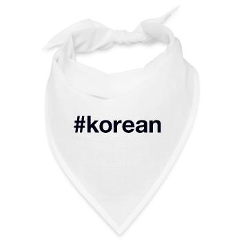 Korea Koreanisch - Bandana - Weiß - Vorne
