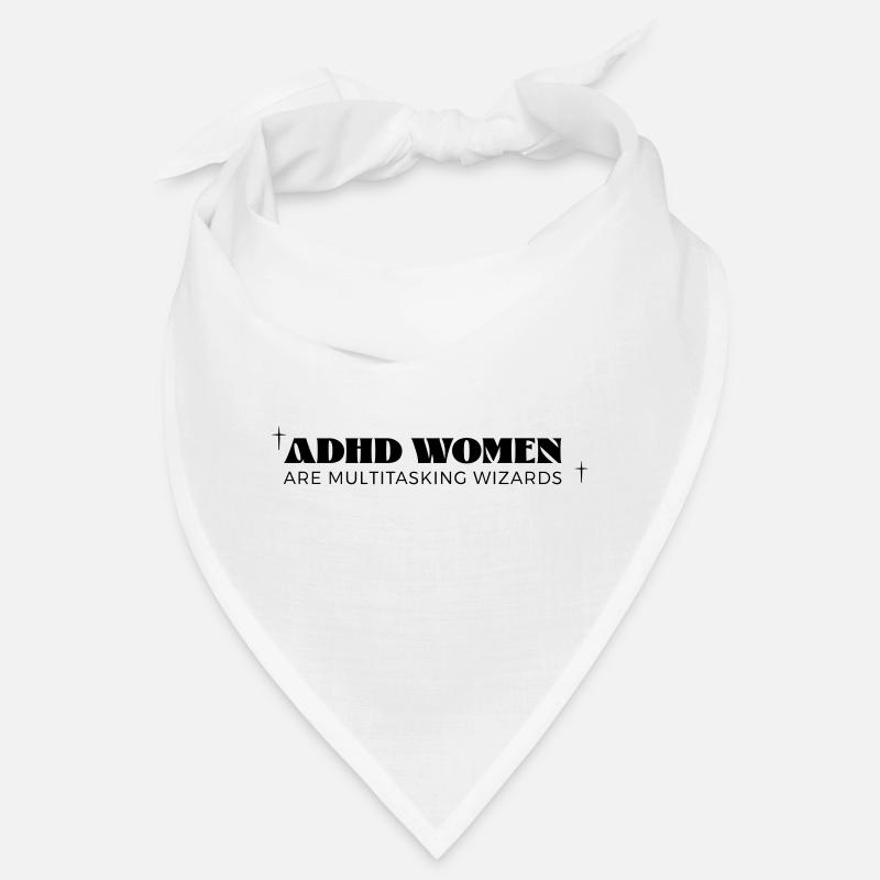 ADHD Women - Bandana - Weiß