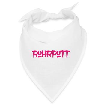 Ruhrpott - Pott - Ruhr - Zeche - Zollverein - NRW - Bandana - Weiß - Vorne