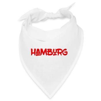 Hamburg - Hansestadt - Alster - Elbe - Hafen - Bandana - Weiß - Vorne