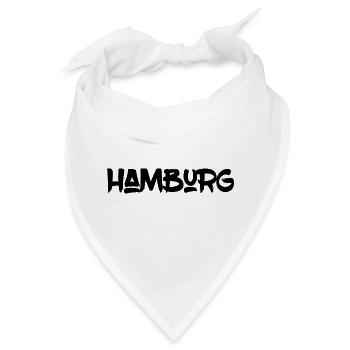 Hamburg - Hansestadt - Alster - Elbe - Hafen - Bandana - Weiß - Vorne