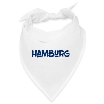 Hamburg - Hansestadt - Alster - Elbe - Hafen - Bandana - Weiß - Vorne