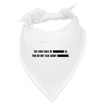 fightclub - Bandana - Weiß - Vorne