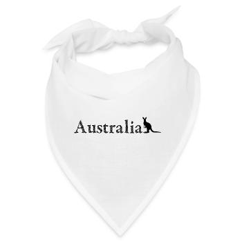 Australia - Kangaroo - Bandana - Weiß - Vorne