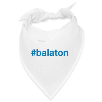 BALATON Hungary Ungarn Hashtag - Bandana - Weiß - Vorne