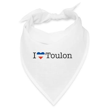I love Toulon - Bandana - Weiß - Vorne