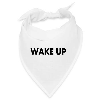 Wake up - Bandana - Weiß - Vorne