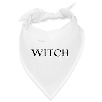 Witch Hexe Kessel Horror Halloween Kostüm Geschenk - Bandana - Weiß - Vorne