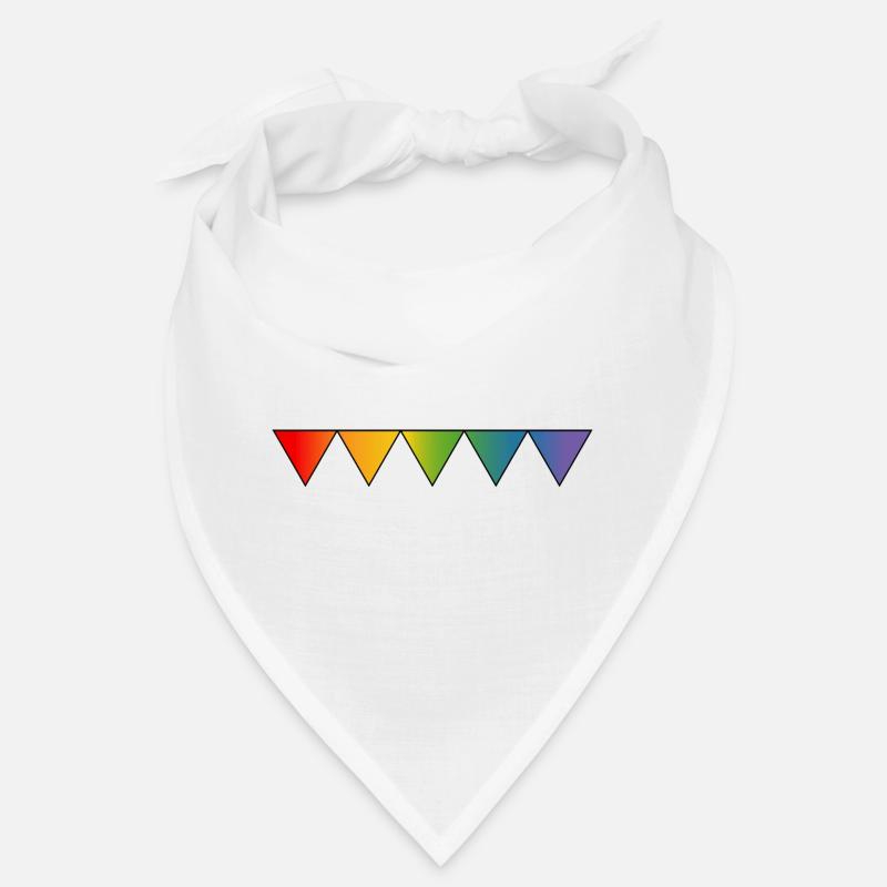 Rainbow queer triangles Bandana