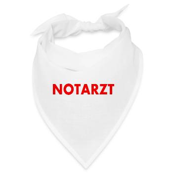 Notarzt - Bandana - Weiß - Vorne