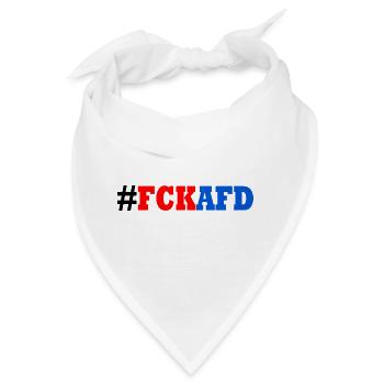 Fck afd - Bandana - Weiß - Vorne