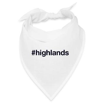 HIGHLANDS Scotland - Bandana - Weiß - Vorne