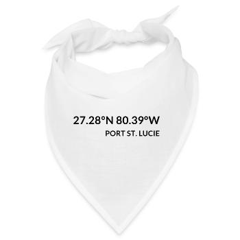 Port St. Lucie Florida USA Koordinaten - Bandana - Weiß - Vorne