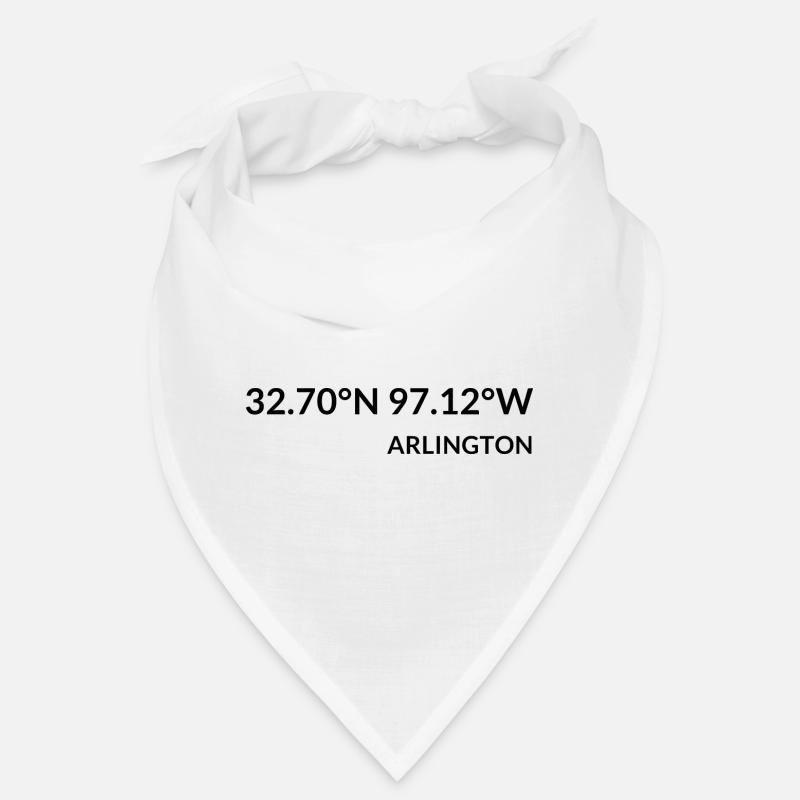 Arlington, Texas, USA Coordinates Bandana