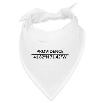 Providence Rhode Island USA Koordinaten - Bandana - Weiß - Vorne