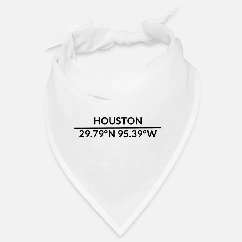Houston, Texas, USA Coordinates Bandana