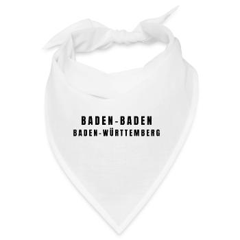 Baden-Baden Baden-Württemberg - Bandana - Weiß - Vorne