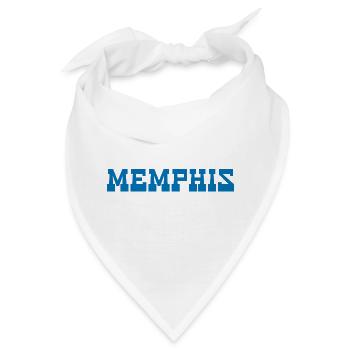 Memphis Tennessee - Bandana - Weiß - Vorne